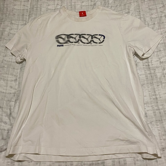 white puma T-shirt XL - Picture 1 of 3